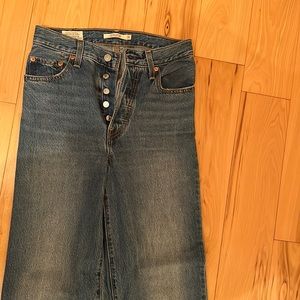 levi’s rib cage straight ankle jean from SSENSE
